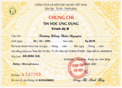 Chứng chỉ tin học văn phòng